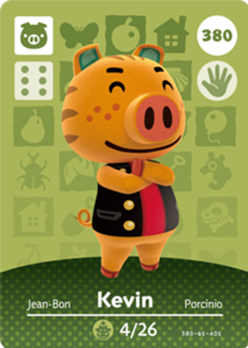 Kevin amiibo Card