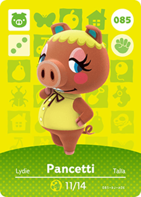 Pancetti amiibo Card