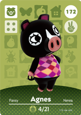 Agnes amiibo Card