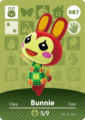 Bunnie amiibo Card