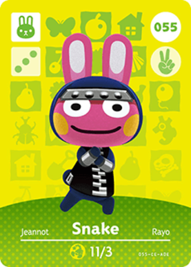 Snake amiibo Card