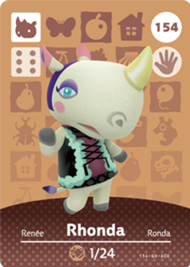 Rhonda amiibo Card