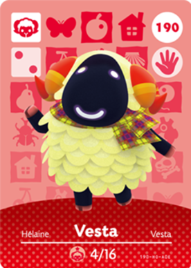 Vesta amiibo Card