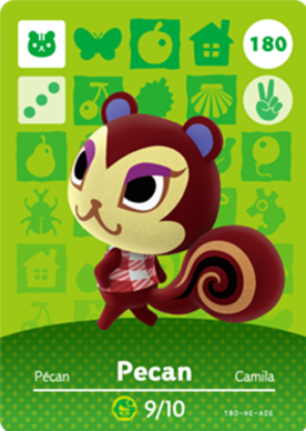 Pecan amiibo Card