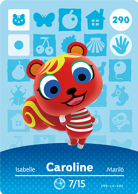 Caroline amiibo Card
