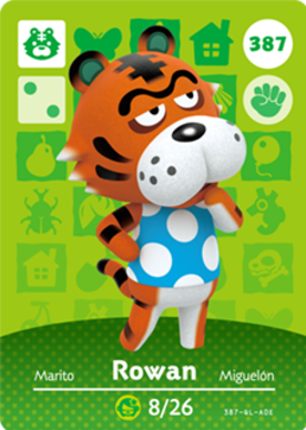 Rowan amiibo Card