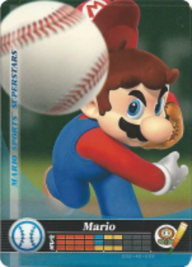 Mario - Baseball amiibo Card