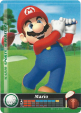 Mario - Golf amiibo Card