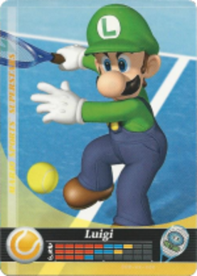 Luigi - Tennis amiibo Card