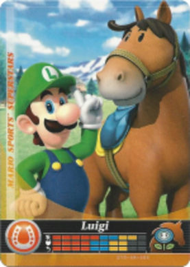 Luigi - Horse Racing amiibo Card