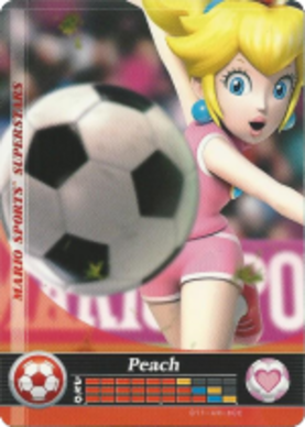 Peach - Soccer amiibo Card