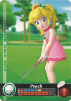 Peach - Golf amiibo Card