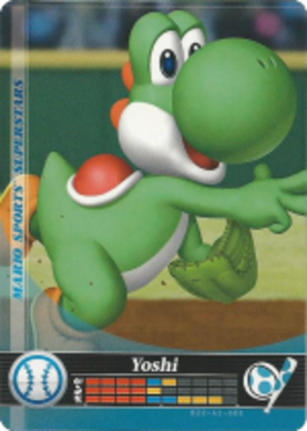 Yoshi - Baseball amiibo Card