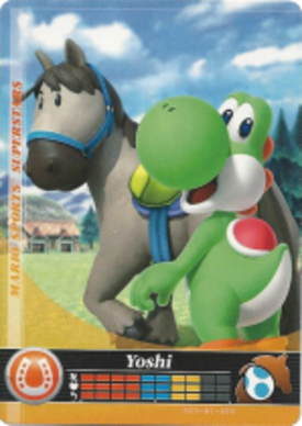 Yoshi - Horse Racing amiibo Card