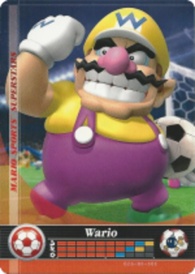 Wario - Soccer amiibo Card