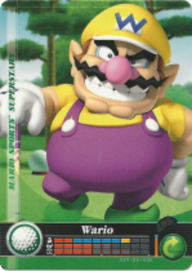 Wario - Golf amiibo Card