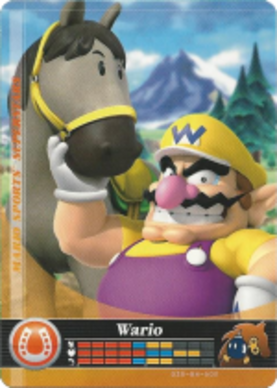 Wario - Horse Racing amiibo Card