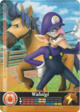 Waluigi - Horse Racing amiibo Card