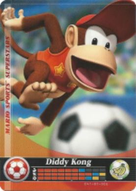Diddy Kong - Soccer amiibo Card