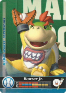 Bowser Jr. - Baseball amiibo Card