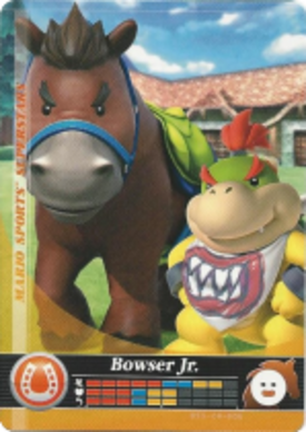 Bowser Jr. - Horse Racing amiibo Card