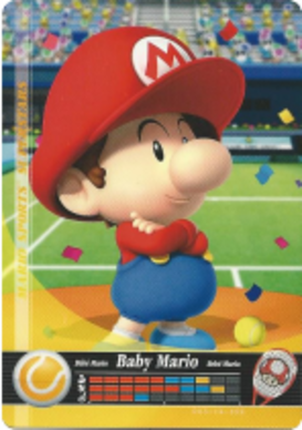 Baby Mario - Tennis amiibo Card