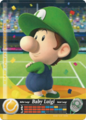 Baby Luigi - Tennis amiibo Card