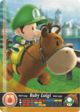 Baby Luigi - Horse Racing amiibo Card