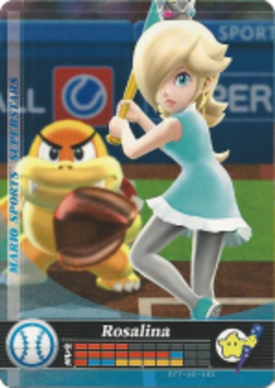 Rosalina - Baseball amiibo Card