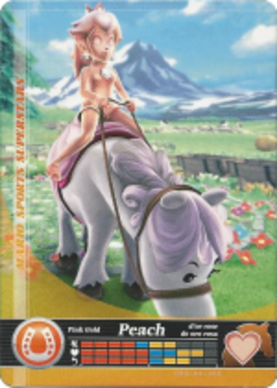 Pink Gold Peach - Horse Racing amiibo Card
