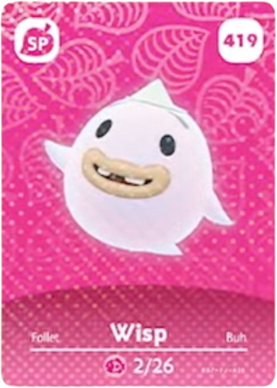 Wisp amiibo Card