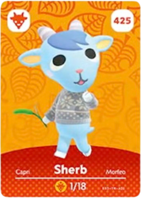 Sherb amiibo Card