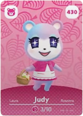 Judy amiibo Card