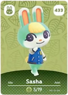 Sasha amiibo Card