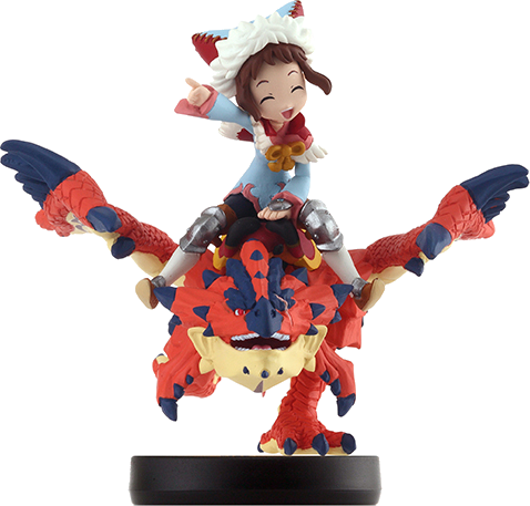 One-Eyed Rathalos and Rider (Female) amiibo Figure