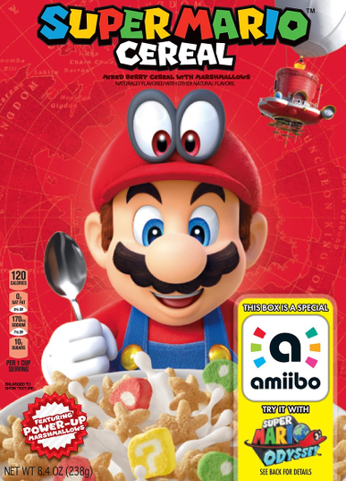 Super Mario Cereal amiibo Card
